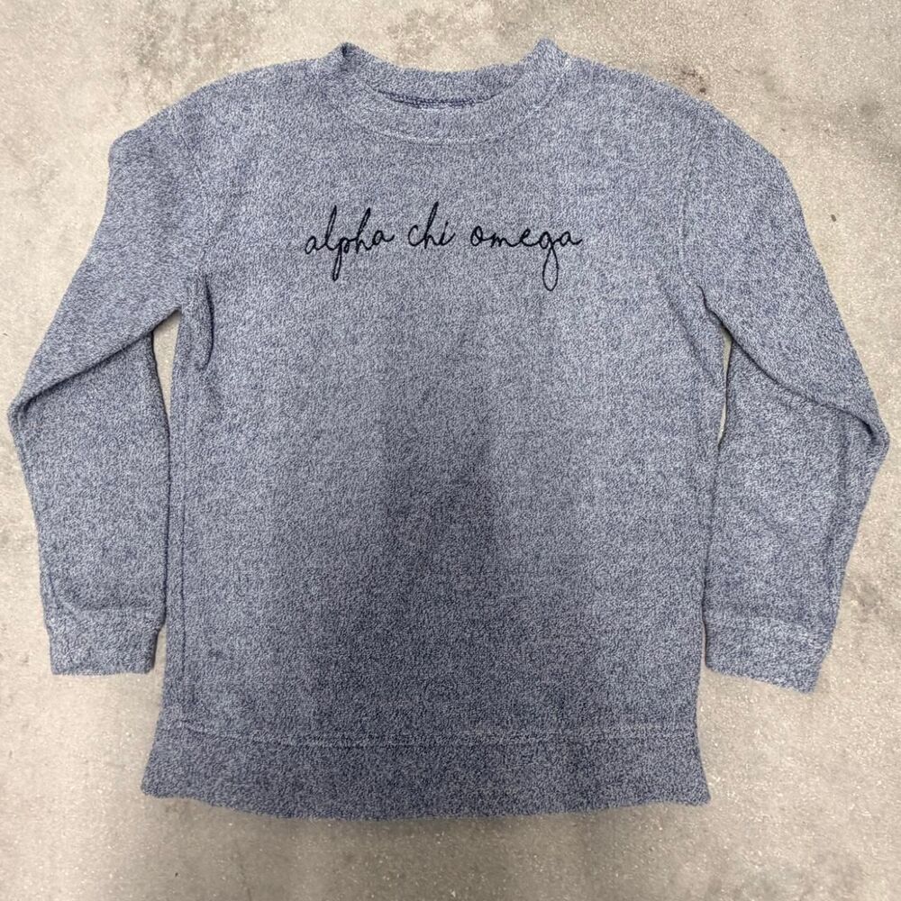 Unbranded Women's Grey and Blue Sweatshirt